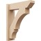 Ekena Millwork 5 1/2-in W x 18-in D x 22-in H Balboa Slat Rough Cedar Woodgrain TimberThane Outlooker, Primed Tan OUTUR055X18X22BOA24RCPR - alternate 1